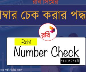 রবি সিমের নাম্বার দেখার নিয়ম